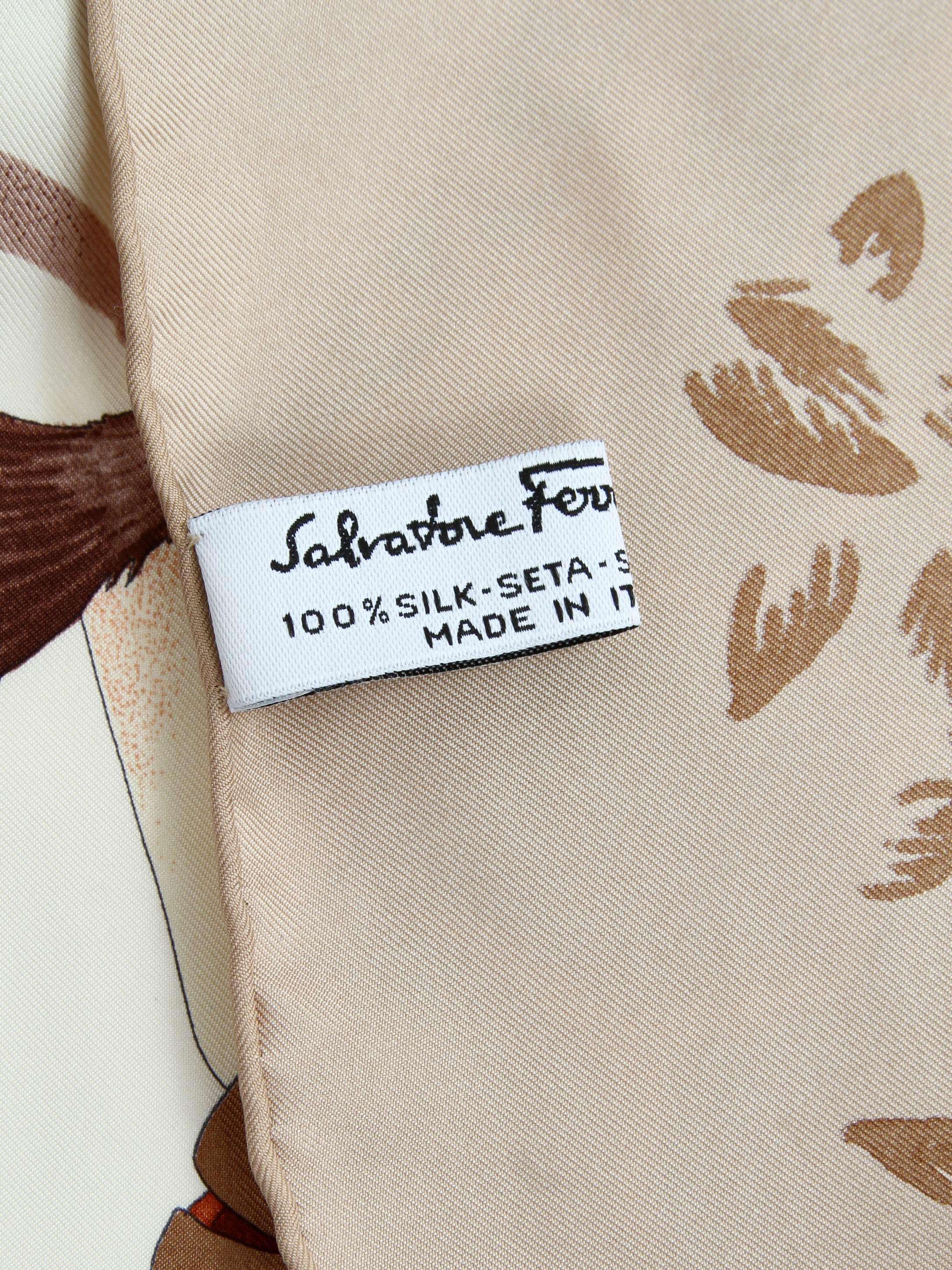 Salvatore Ferragamo Silk Scarf, фото 4
