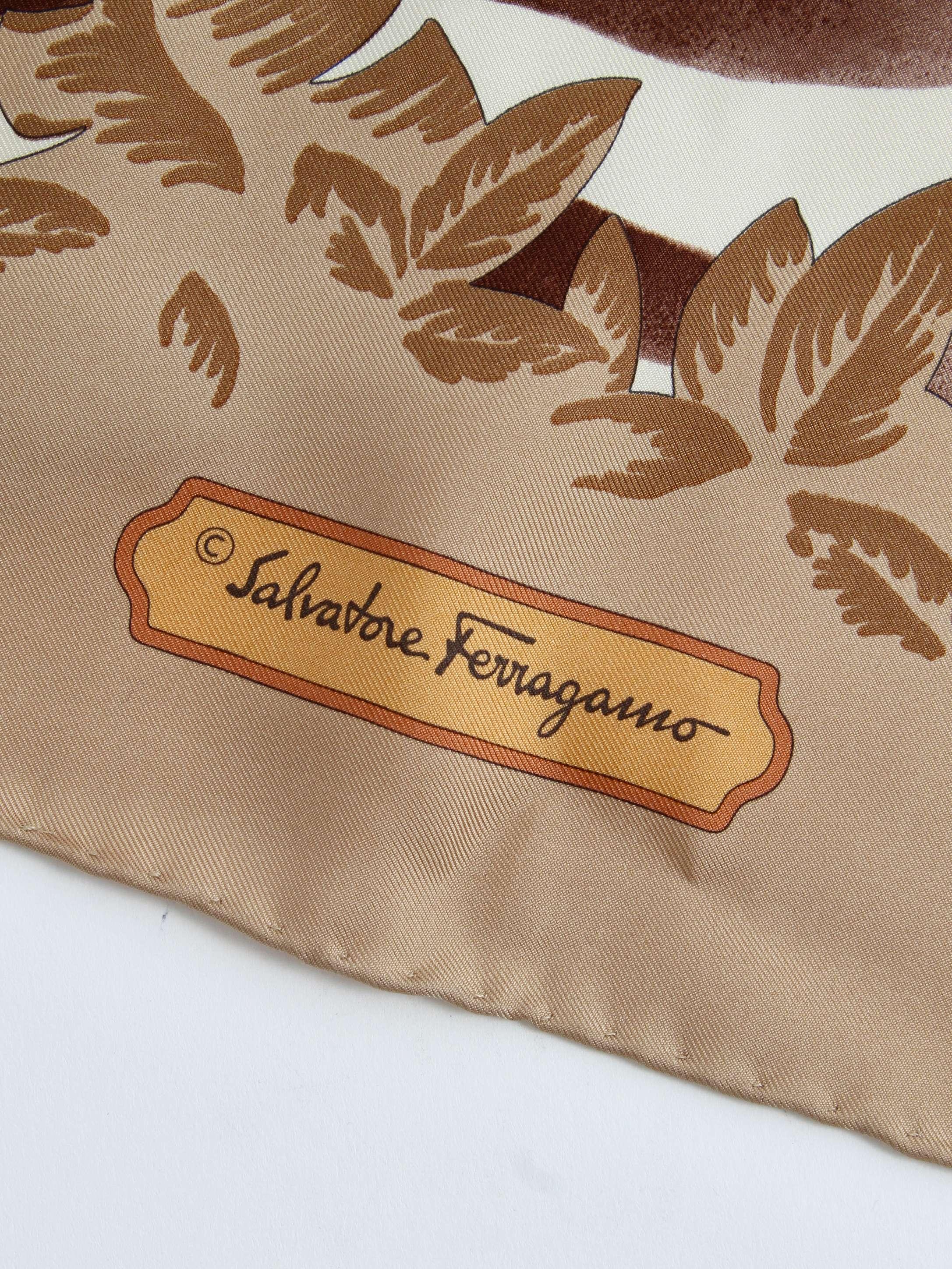 Salvatore Ferragamo Silk Scarf, фото 3