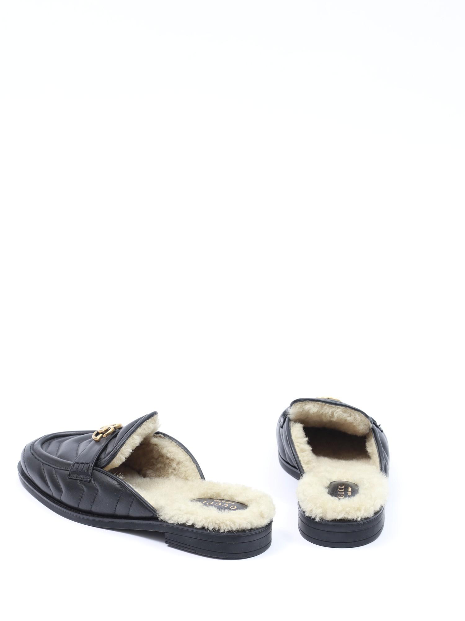 Gucci Fur Mules 37, фото 4