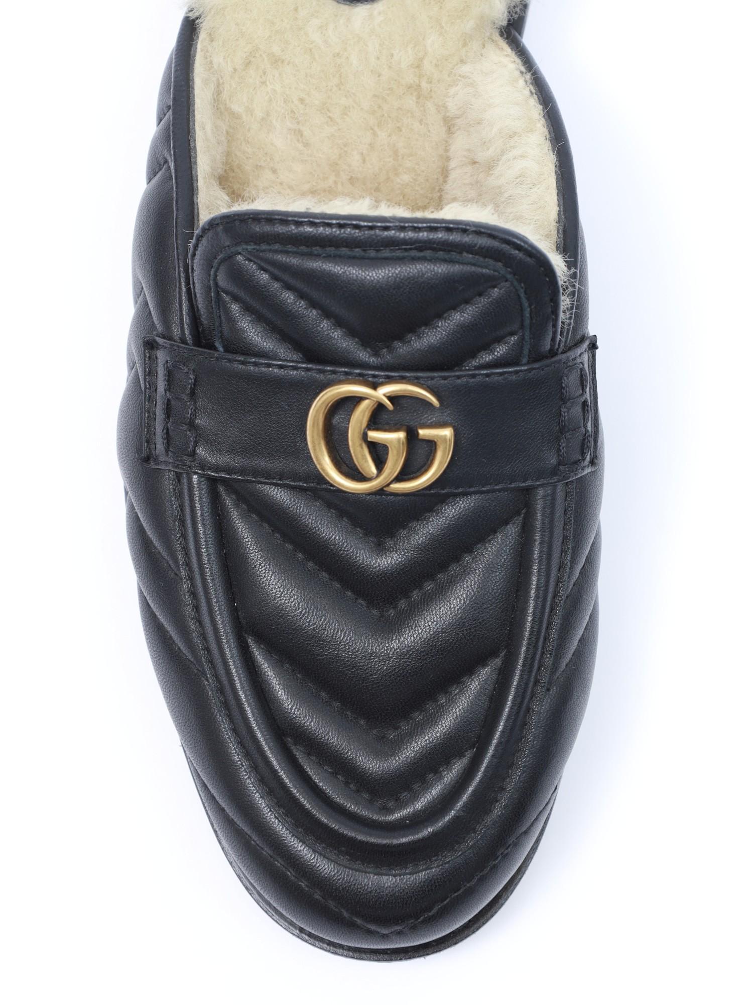 Gucci Fur Mules 37, фото 5