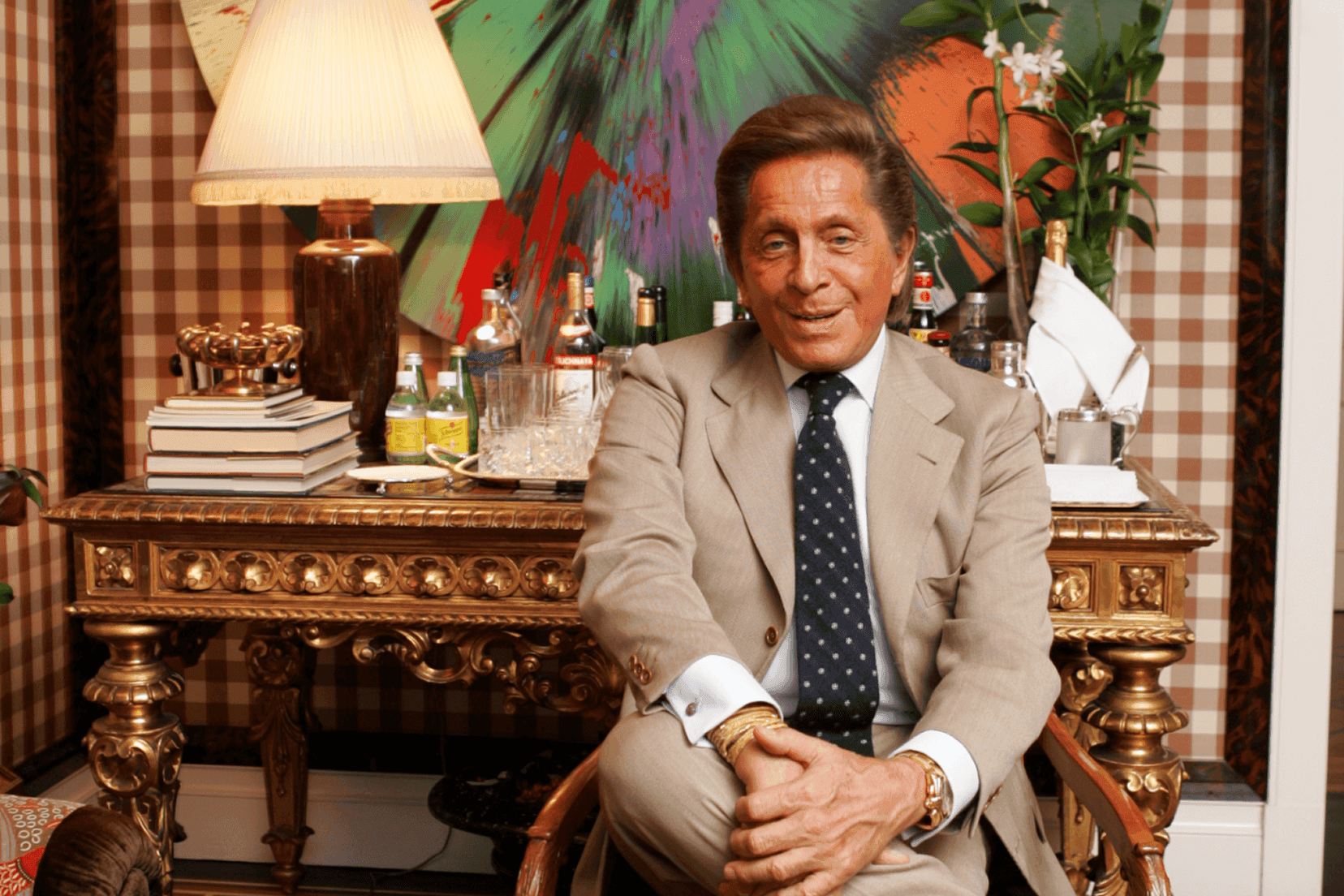 Designer Valentino Garavani (Photo by Fairchild Archive)