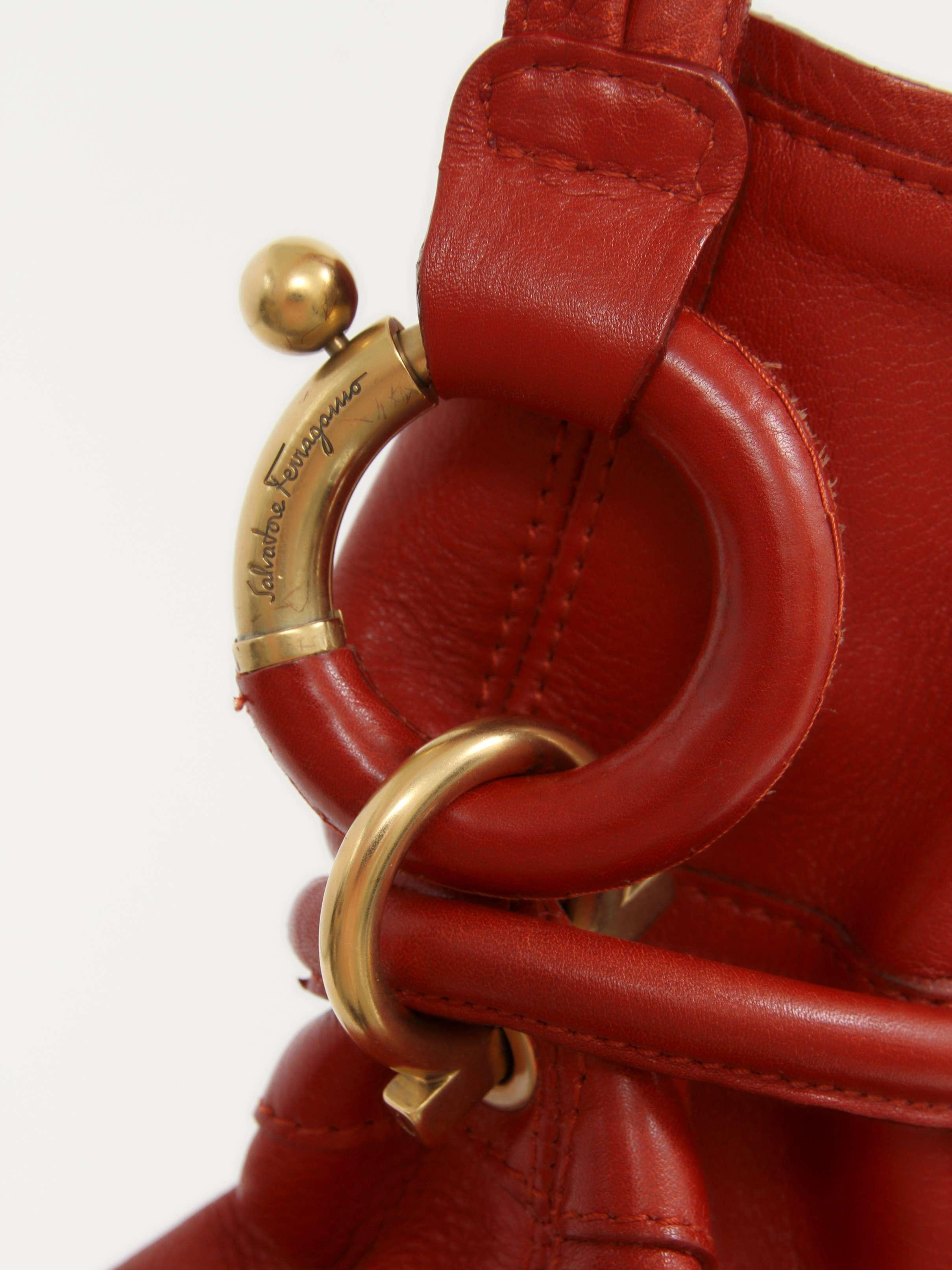 Salvatore Ferragamo Leather Bag, фото 5