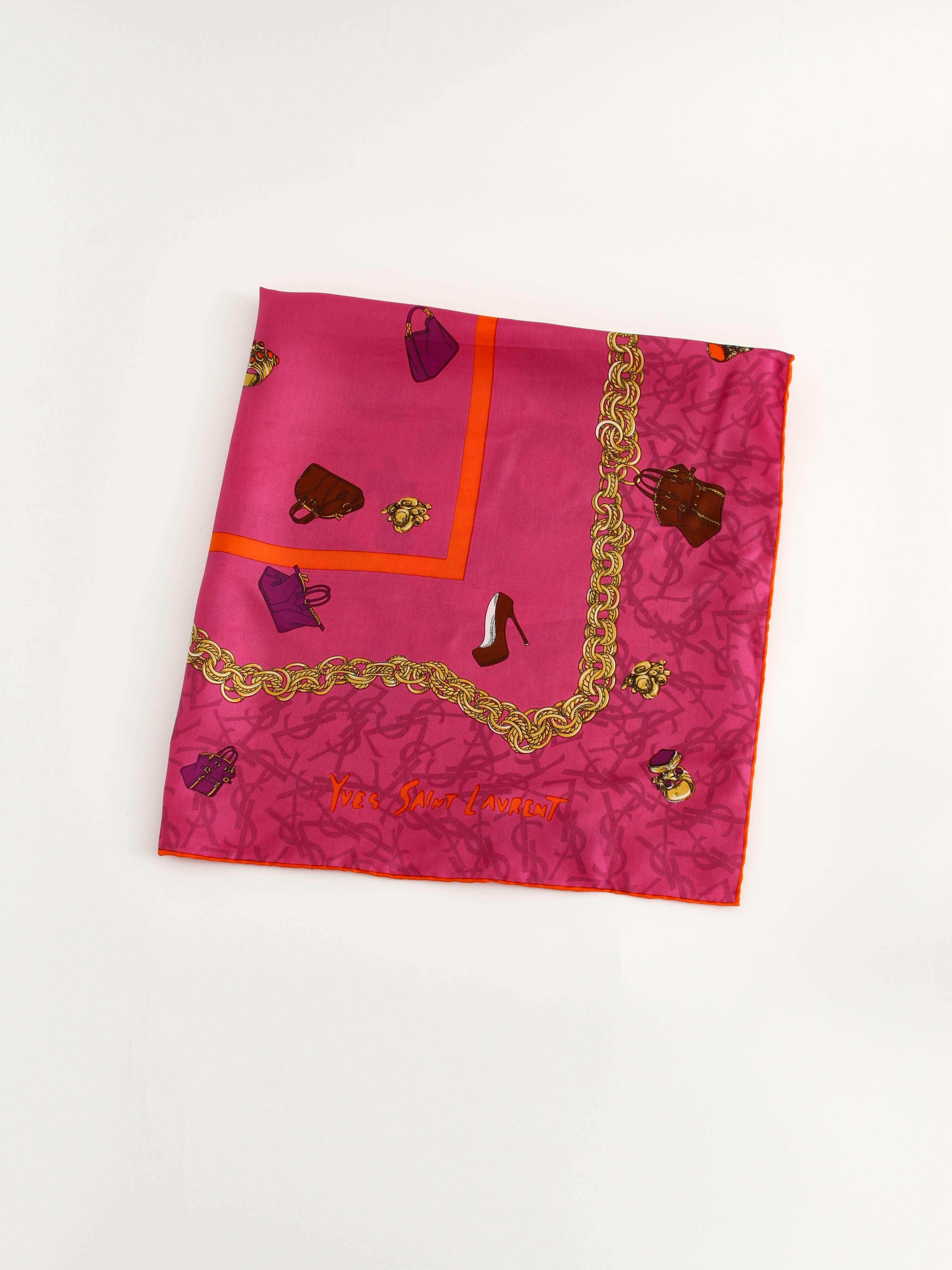 Saint Laurent Silk Scarf, фото 1