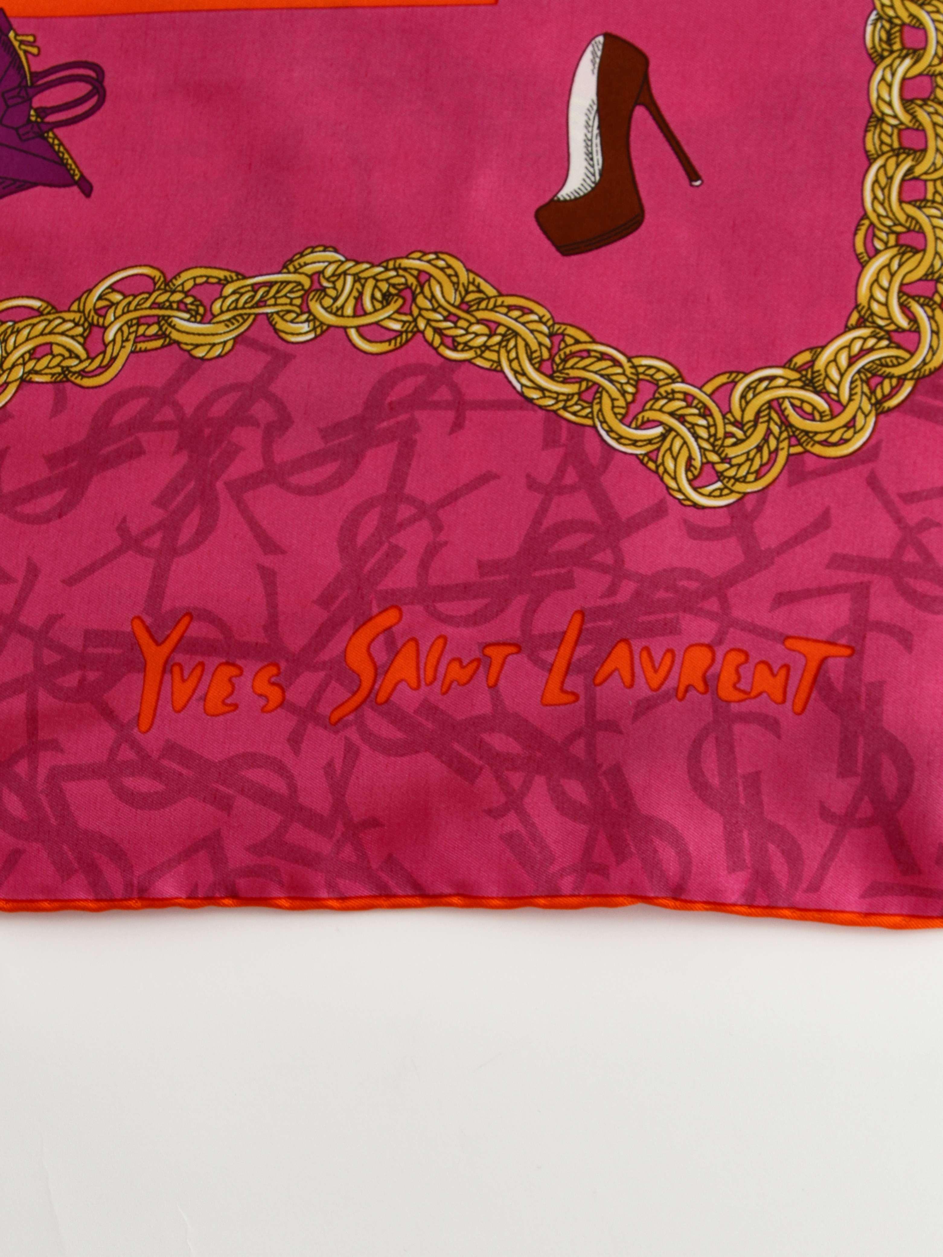 Saint Laurent Silk Scarf, фото 2