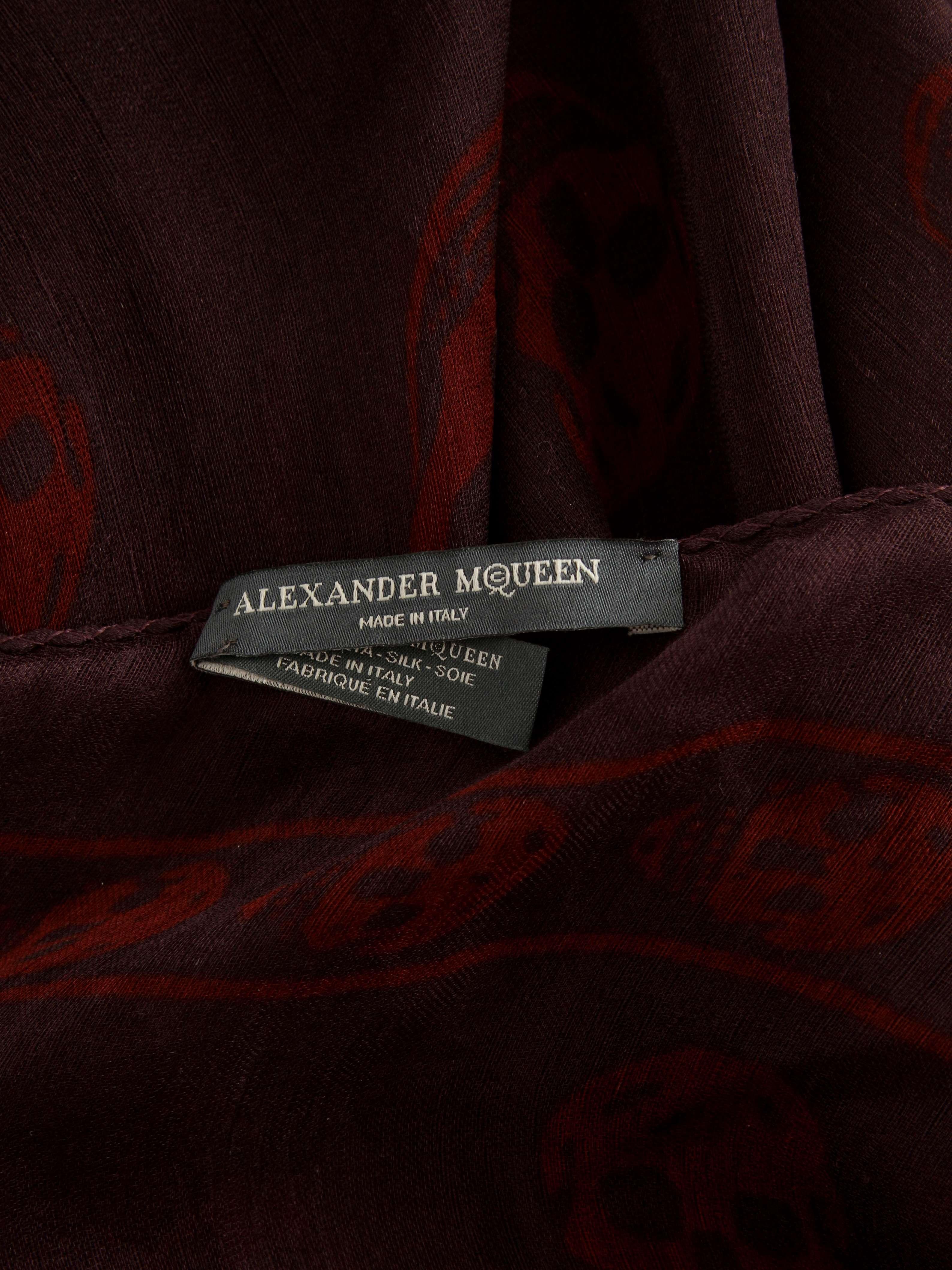 Alexander Mcqueen Silk Scarf, фото 5