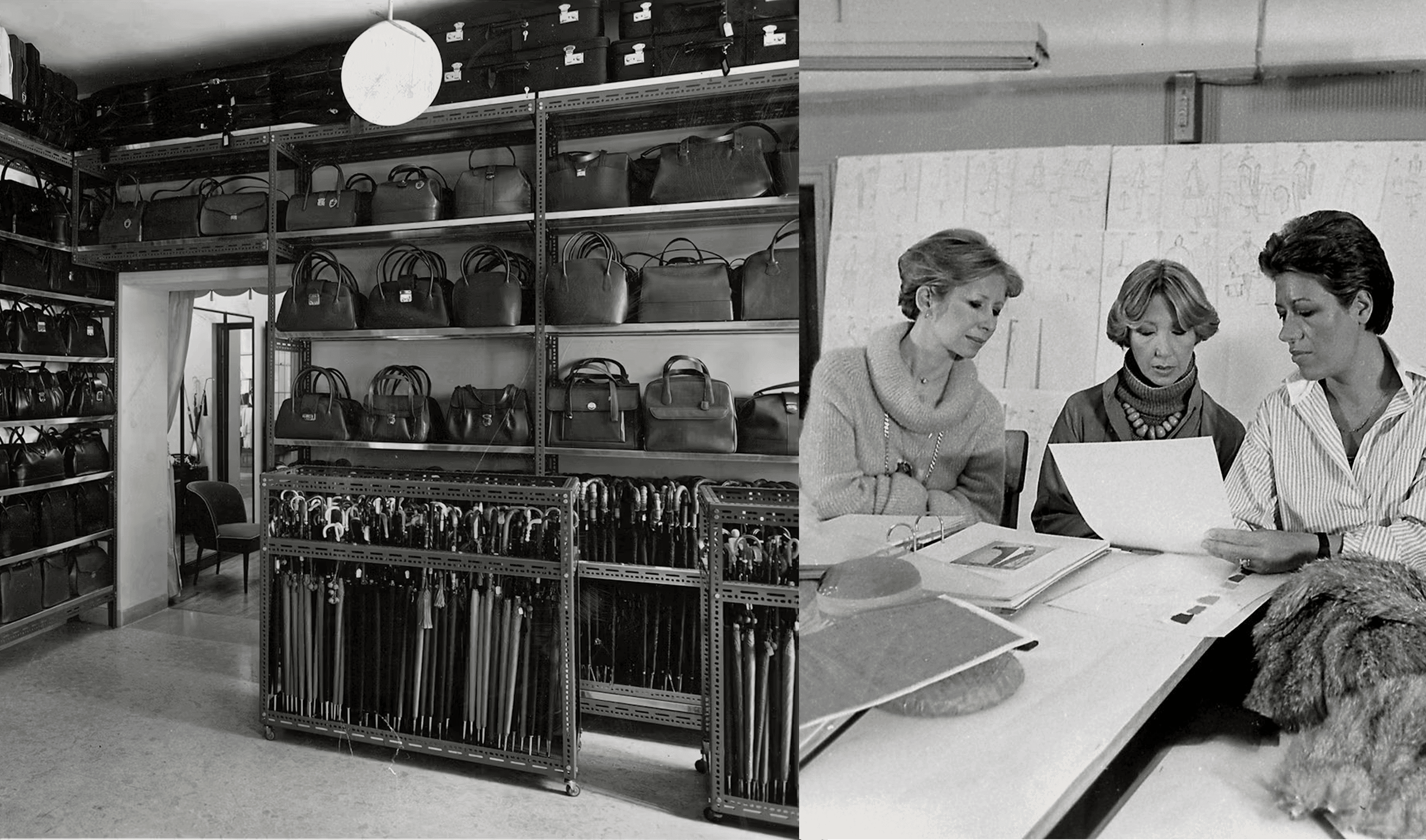 Courtesy of Fendi. The Fendi shop in Rome, 1954.