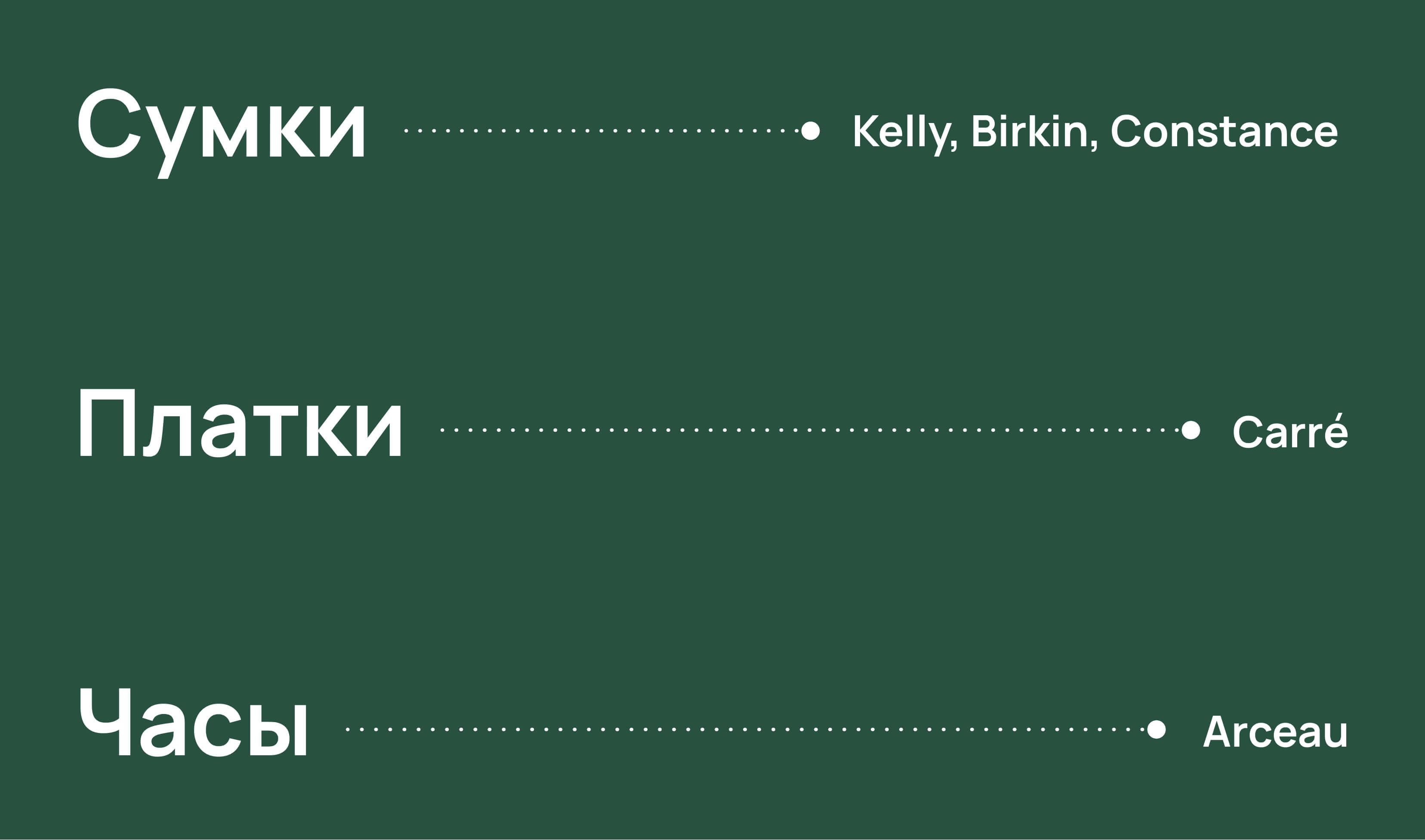 Культовые продукты Hermès