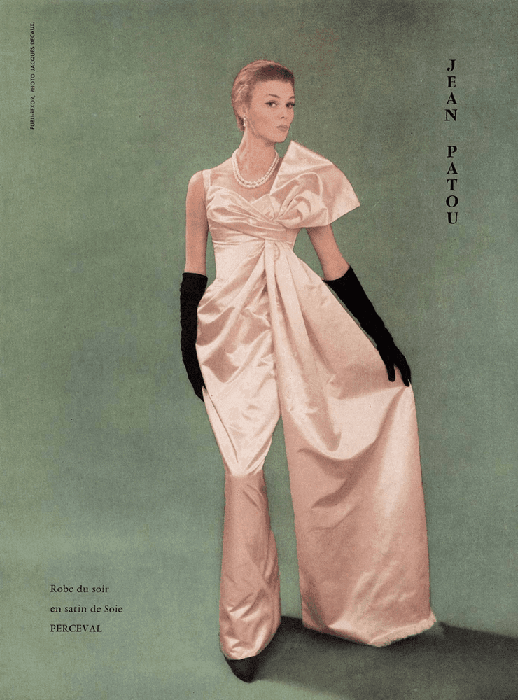 Модель 1959 года, созданная Карлом Лагерфельдом в Patou